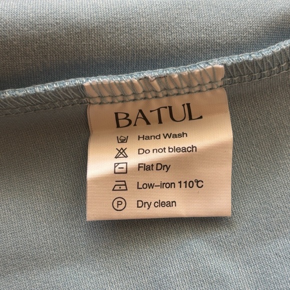 Batul The Collection NWT Talia Baby Blue Modesty Long Sleeve Maxi Dress Large - Picture 10 of 13